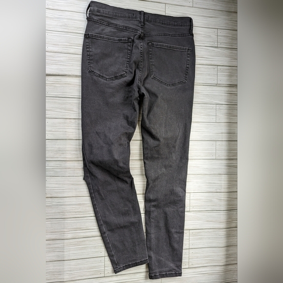 Free People Busted Knees Skinny Jeans in Washed Black Women's Size 28 - Picture 7 of 12